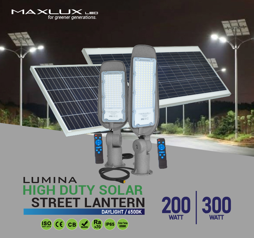 MAXLUX LUMINA HIGH DUTY LED Solar Street Lantern-01